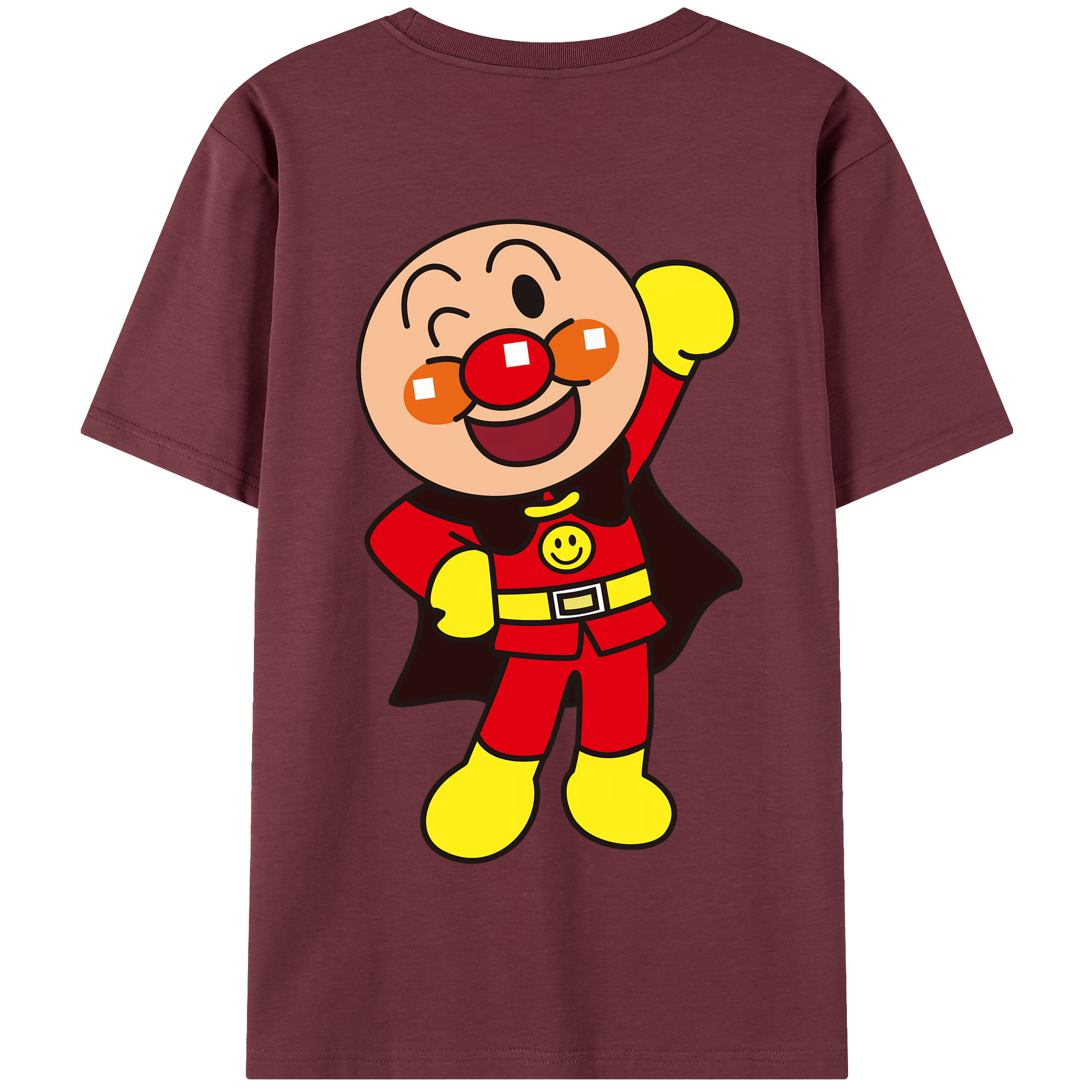 （画像用） アンパンマン Anpanman 綿100％半袖Tシャツ（背面プリント）